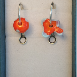 boucle oreilles orange