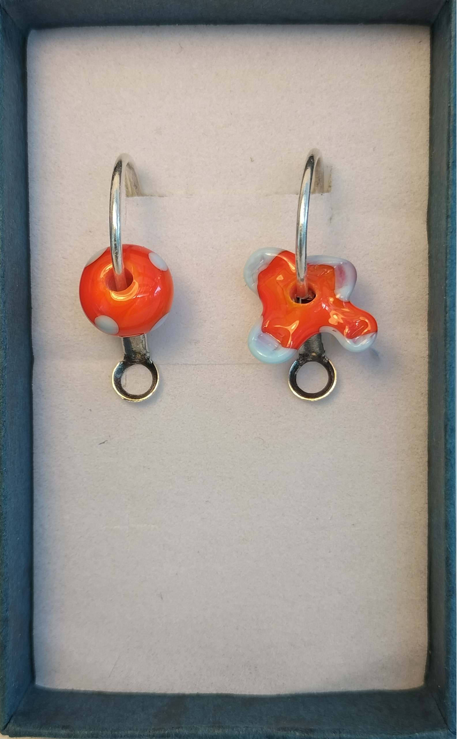 boucle oreilles orange