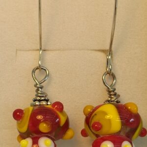 Boucle d'oreilles  deux perles